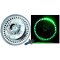 7" Halogen Green Sc LED Halo Ring Angel Eye Headlight Headlamp Light Bulb Pair