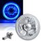 5-3/4" Motorcycle Blue Halo Halogen H4 Bulb Crystal Clear Headlight Angel Eye