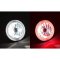 5-3/4" Red LED COB SMD Halo Angel Eyes Halogen Light Bulbs Metal Headlights Set