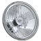 7" Crystal Clear Halogen Headlight Diamond Headlamp 12V 60/55W H4 Light Bulbs