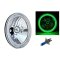 7" Green SMD LED Halo Angel Eye H4 Halogen 60W Light Bulb Motorcycle Headlight