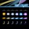 4X6" Amber LED SMD Halo Crystal Glass/Metal Headlight 6K HID Light Bulb Pair