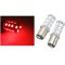 Pair #1157 Red 18 SMD LED 12V Tail Light Rear Brake Stop Turn Signal Lamp Bulbs