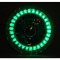 5-3/4 Green LED Angel Eye Motorcycle Halo H4 Headlight Blinker Turn Signal Light