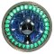 5-3/4 Green LED Angel Eye Motorcycle Halo H4 Headlight Blinker Turn Signal Light