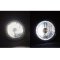 7" Halogen White LED Ring Halo Angel Eyes Headlight Headlamp Light Bulbs Pair