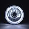 5-3/4 White Halo Halogen H4 Bulb Headlight Angel Eye LED Fits: Harley Motorcycle