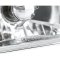 4X6" 6000K HID Crystal Clear Glass / Metal Headlight H4 Light Bulb Headlamp Set