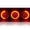 7" Amber LED Angel Eye Ring Motorcycle Halo Headlight Blinker Turn Signals Light