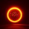 7" Amber LED Angel Eye Ring Motorcycle Halo Headlight Blinker Turn Signals Light