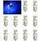 10 55-72 Chevy Blue 5-LED Inside Dash Panel Cluster Gauges Glove Box Light Bulbs