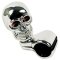 Chrome Skull Steering Wheel Spinner Suicide Brody Knob Hot Rat Rod Car/Truck/RV