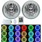 5-3/4 RF RGB COB LED Color Change Halo Shift Angel Eye 6000K HID Headlights Pair