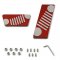 Red Gas Brake Accelerator Billet Aluminum Pedal Cover For 07-17 Jeep Wrangler