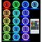 5-3/4 RF RGB COB LED Color Change Halo Shift Angel Eye 6000K HID Headlights Pair