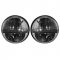 Octane 7" inch Round Chrome Black Dual Low/Hi HID LED Octane Headlights Pair