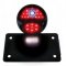 LED 1928 Ford "DUO Lamp" w/ Blue Dot Tail Light - Horizontal w/ Black Rim/Black Housing | Motorcycle Products